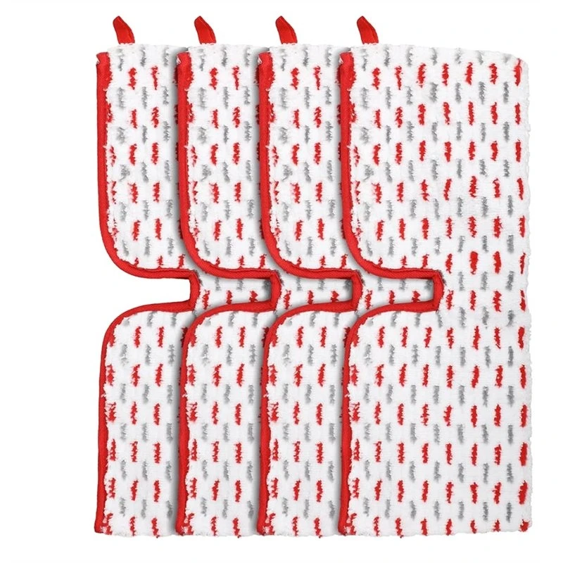 A63M-Reusable Double-Sided Cleaning Microfiber Spray Mop Pads 4 PCS Replacement For Vileda Promist MAX