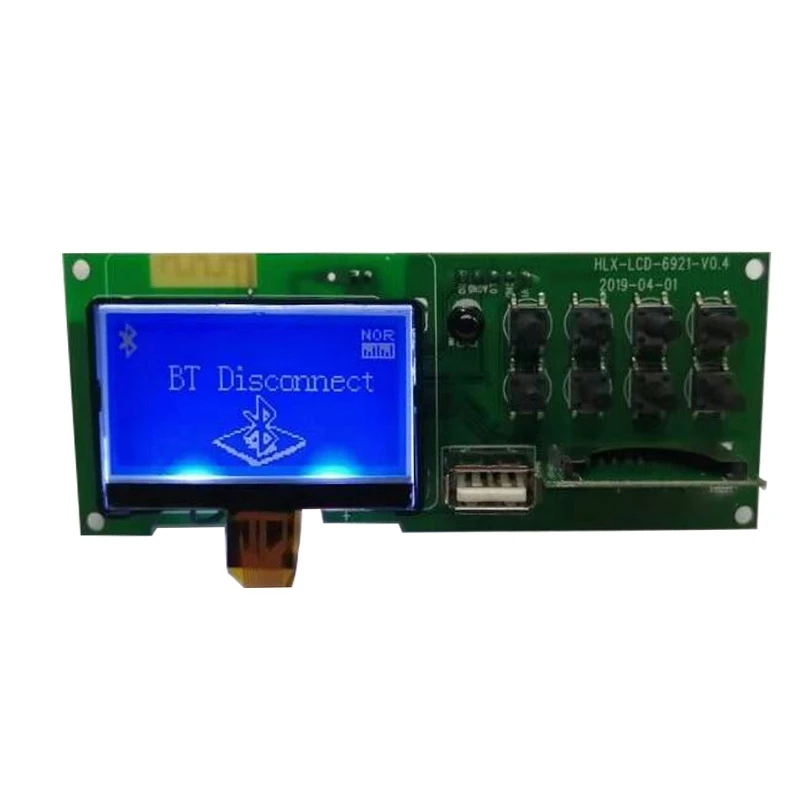 Wireless Bluetooth5.0 MP3 Decoder Board 12V with LCD Lyrics Display Audio Accessories and Remote Control