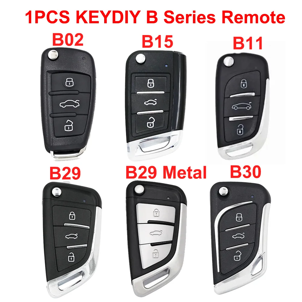 

1pcs/lot keydiy B series Remote B11 B02 B15 3 button B29 B30 B29Metal Universal Remote Key for KD900 KD-X2 KD-MAX