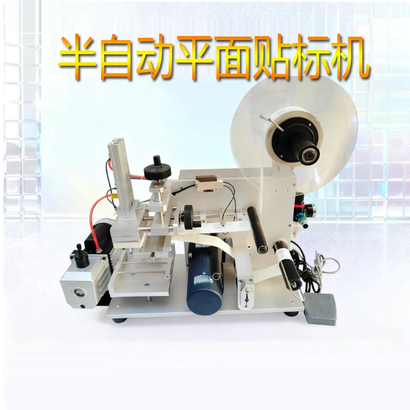 

Настольная полуавтоматическая коробка для самолета, корпус телефона, плоская поверхность, квадратная этикетировочная машина для бутылок, этикетка, наклейка