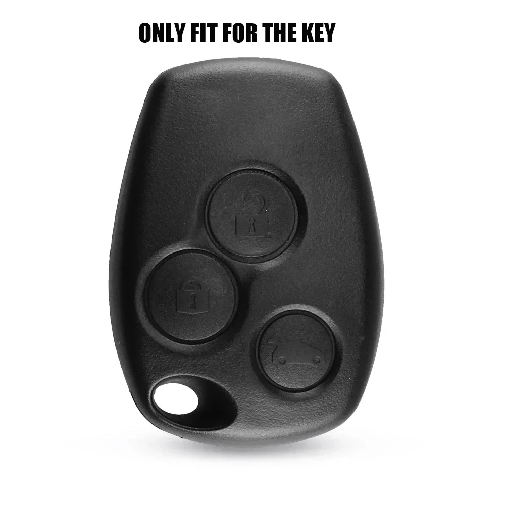 3 Button Silicone Rubber Car Key Shell Cover Case Protector for Renault Duster Logan Fluence Clio Vivaro Master Traffic