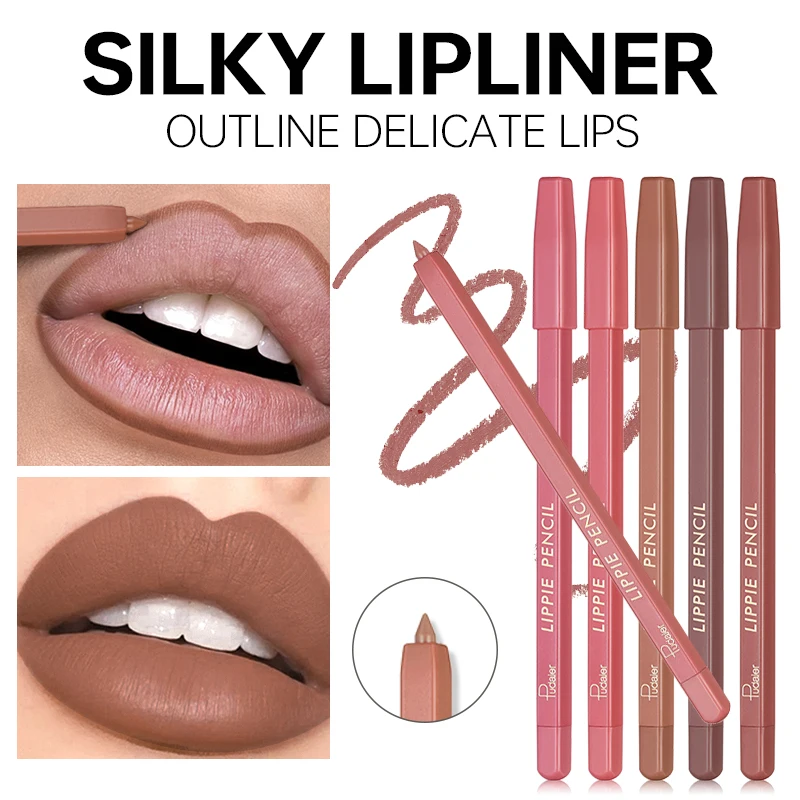 Set di matite per labbra opache Pudaier: impermeabili, a lunga durata e antiaderenti, idratanti per tutti i tipi di pelle, ultra fini