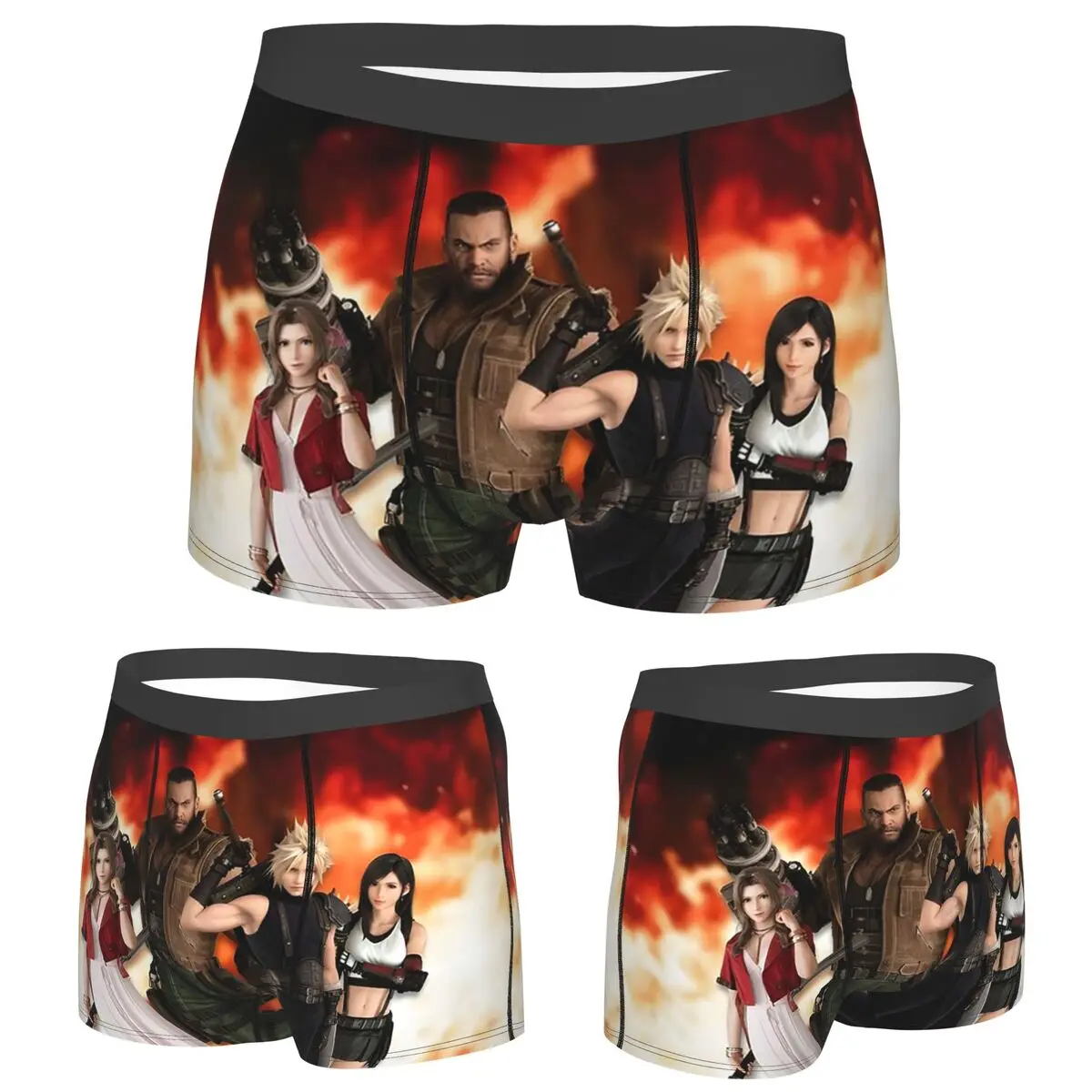 

Boxer Underpants Shorts Final Fantasy VII All In One Panties Men's Soft Underwear for Homme Man Boyfriend Gift