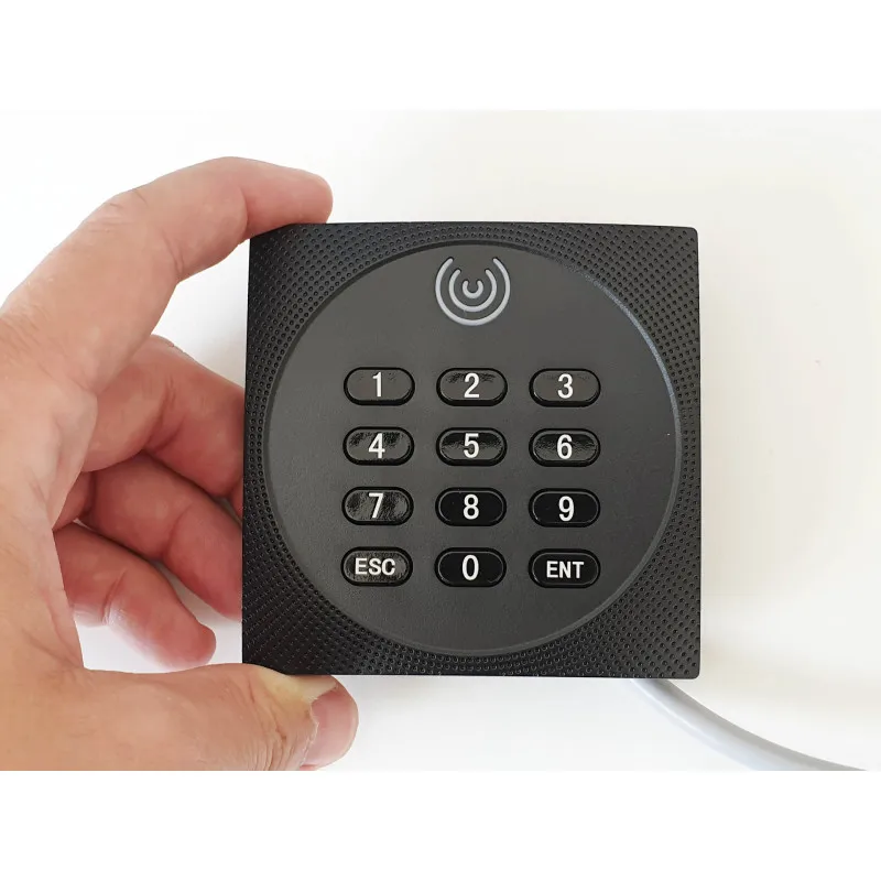 KR602M Wiegand 34/26 bit RFID Reader 13.56Mhz Mi fare Reader for Access Control Supports Card NFC Password with Keyboard LED
