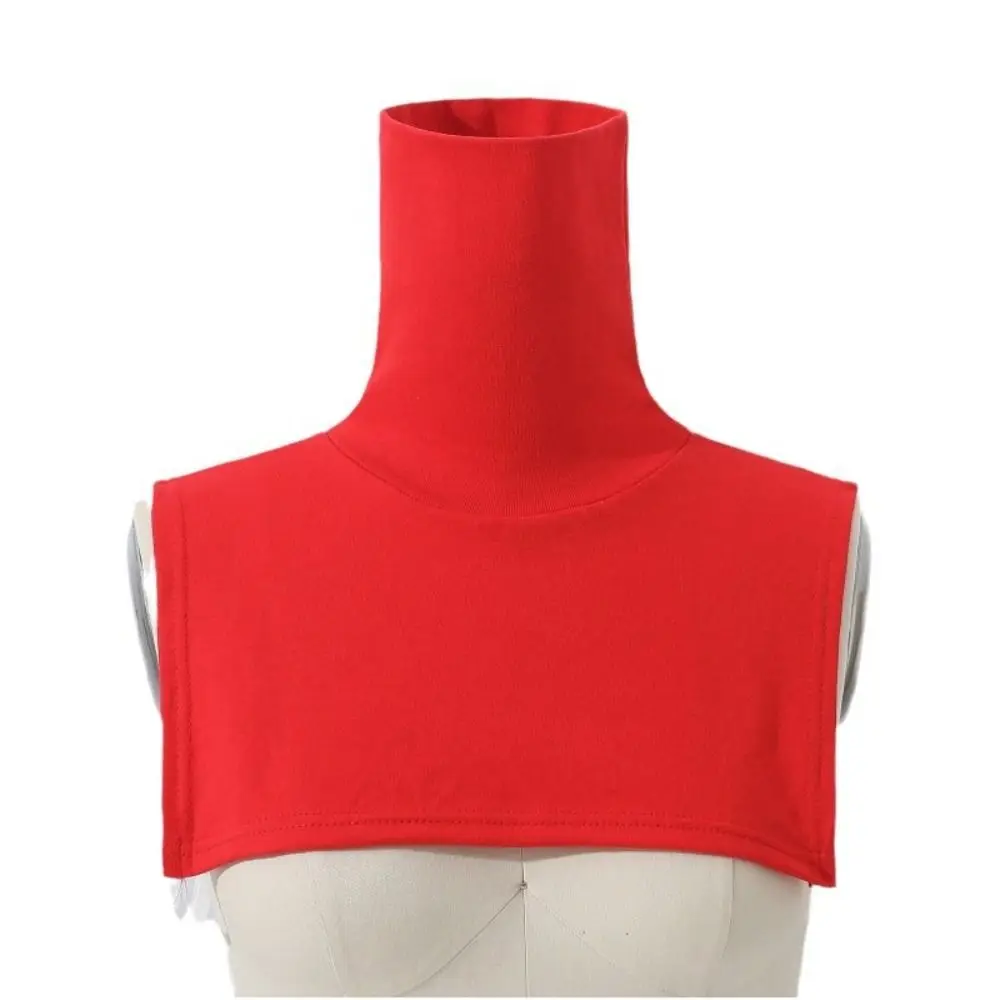 Solid Color Turtleneck Fake Collar Extensions Detachable Collar Mock Neck Cover Neck Warmer Fake High Collar For Women Men