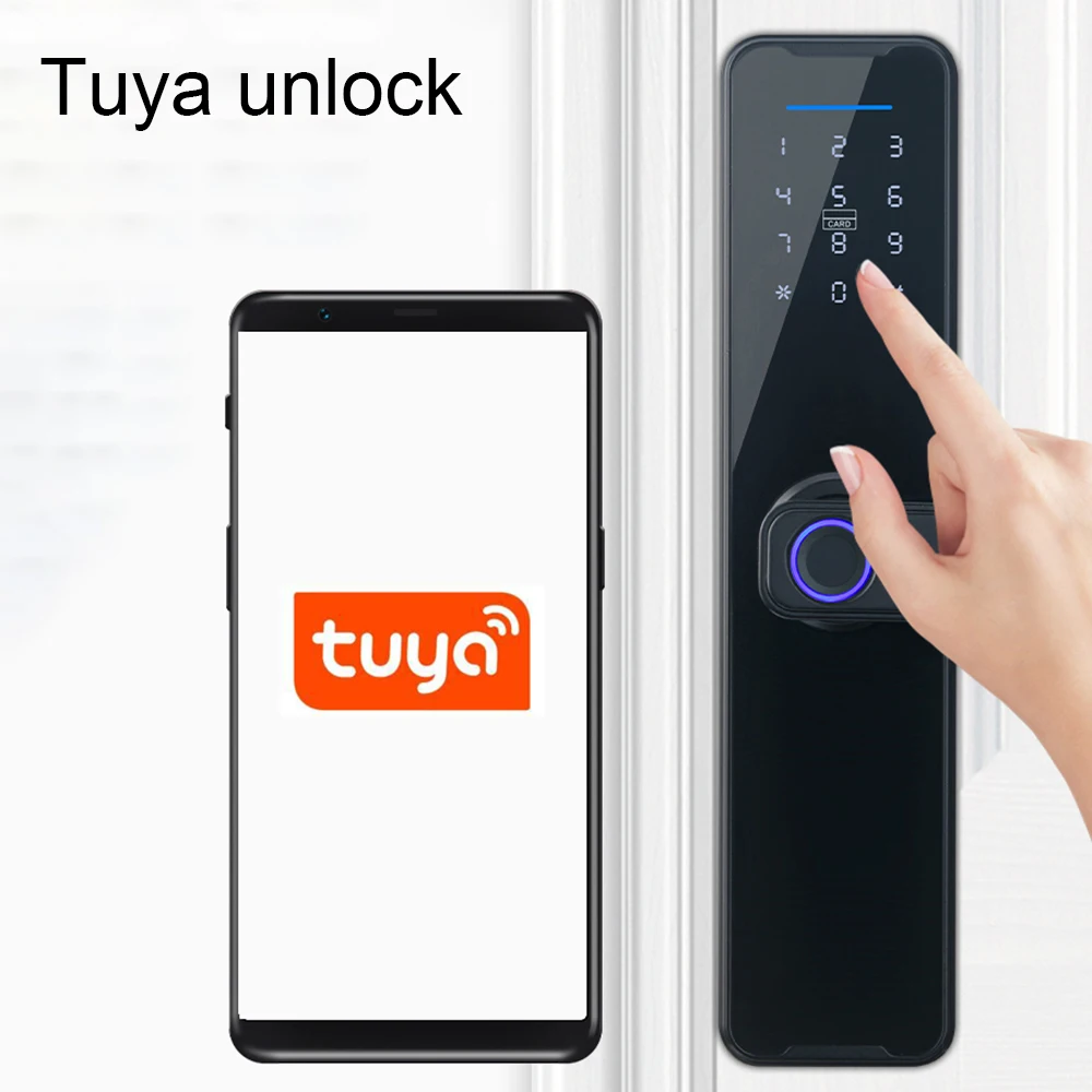 Умный дверной замок HIMOJO с Wi-Fi и Биометрическим распознаванием отпечатков пальцев