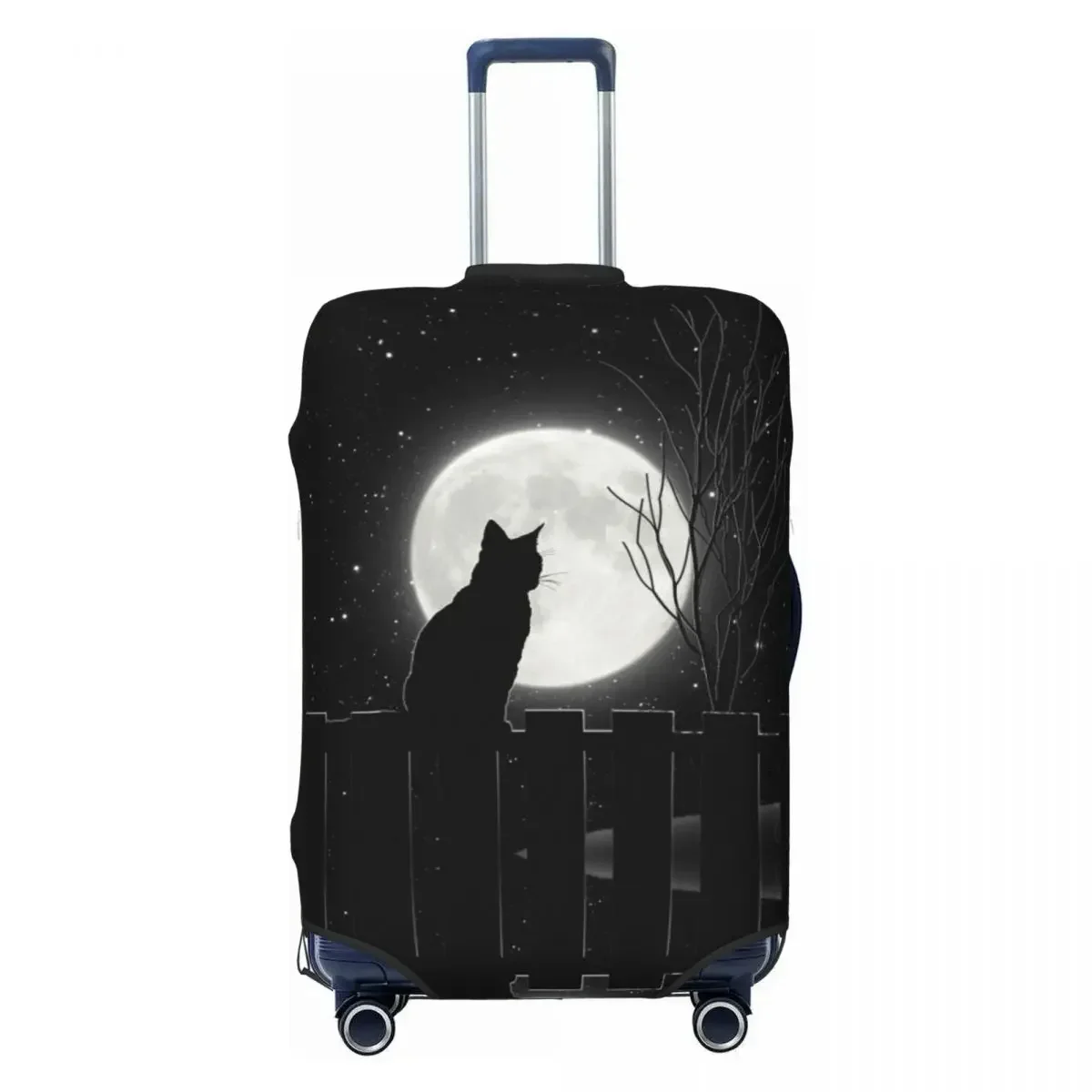 Custom Looking At The Full Moon Luggage Cover Fashion Animal Cartoon Suitcase Protector Covers Suit For 18-32 inch