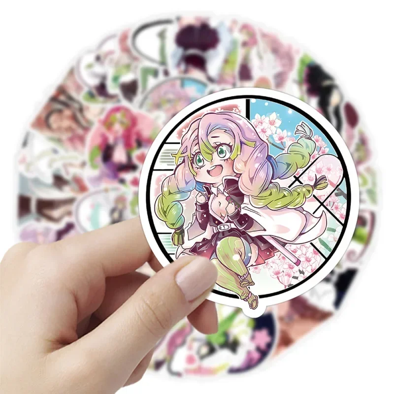 10/25/50Pcs Kimetsu No Yaiba Kanroji Mitsuri Anime Stickers Cartoon Graffiti Waterproof Sticker