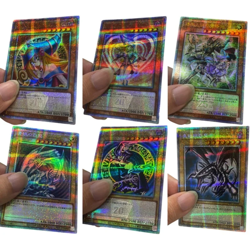 

Yu-Gi-Oh! Flash Card Red Black Blue-Eyes White Dragon Black Magician Girl Diy Action Toy Figures Anime Game Collection Gifts