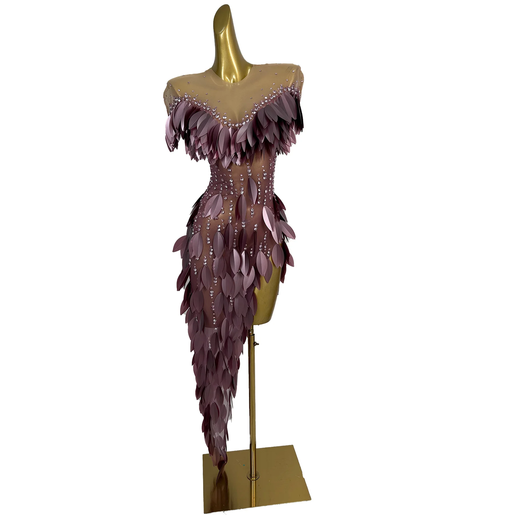 

Модное женское вечернее платье Chanmian: сексуальное, прозрачное, с сетчатыми вставками, фиолетовое, с узором в виде листьев, асимметричное. Идеально для свадьбы, вечеринки, дня рождения, коктейльного или выпускного бала.