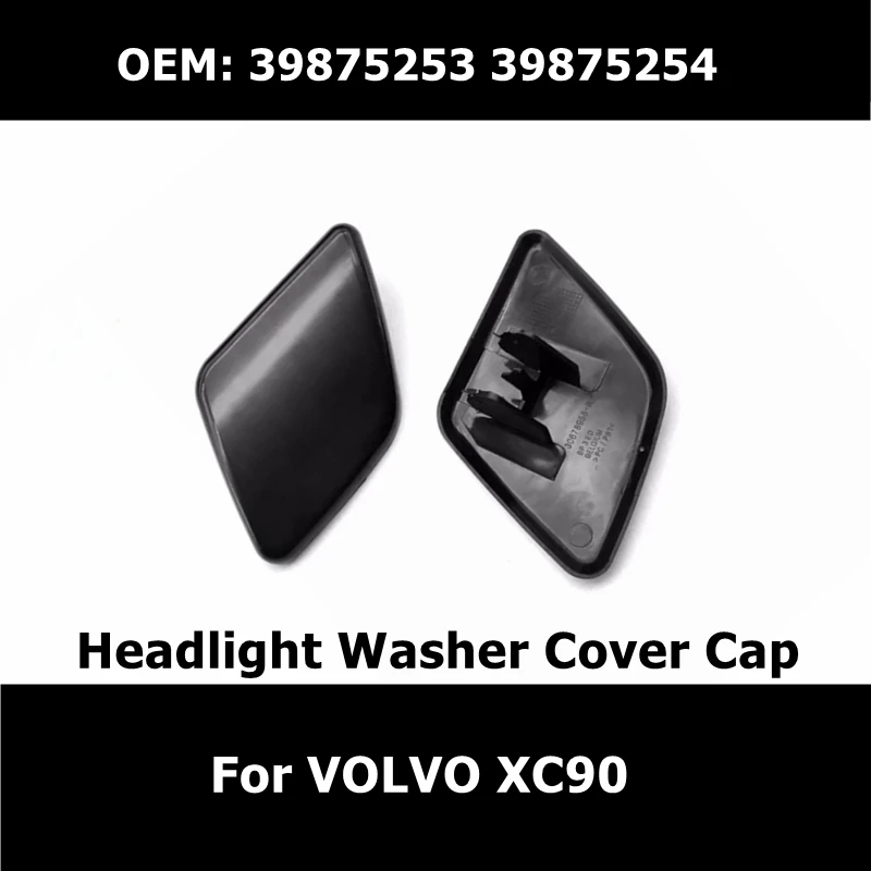 39875253 39875254 1Pair Front Bumper Headlight Washer Cover Cap Trim For VOLVO XC90 Car Accessories