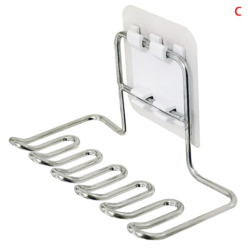 Stainless Steel Toothbrush Holder For Wall Mounted Bathroom Tooth Brush Toothpaste Razor Organizes Stand Bathroom Accessories