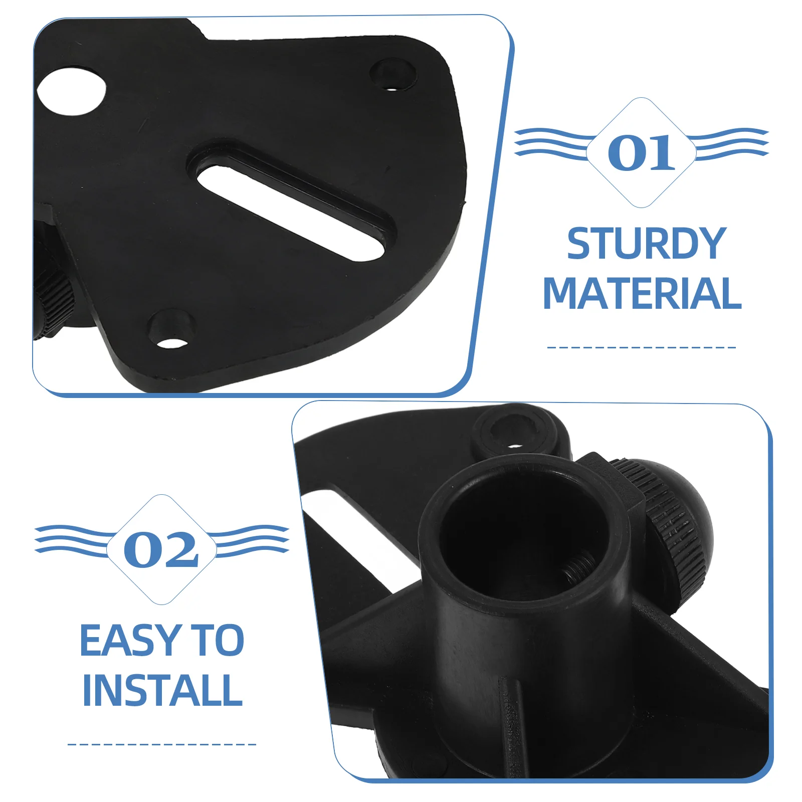 2 Pcs Universal Speaker Base Plastic Stand Tray Audio Holder Stable Desktop Stands For Bookshelf Speakers Small Precision