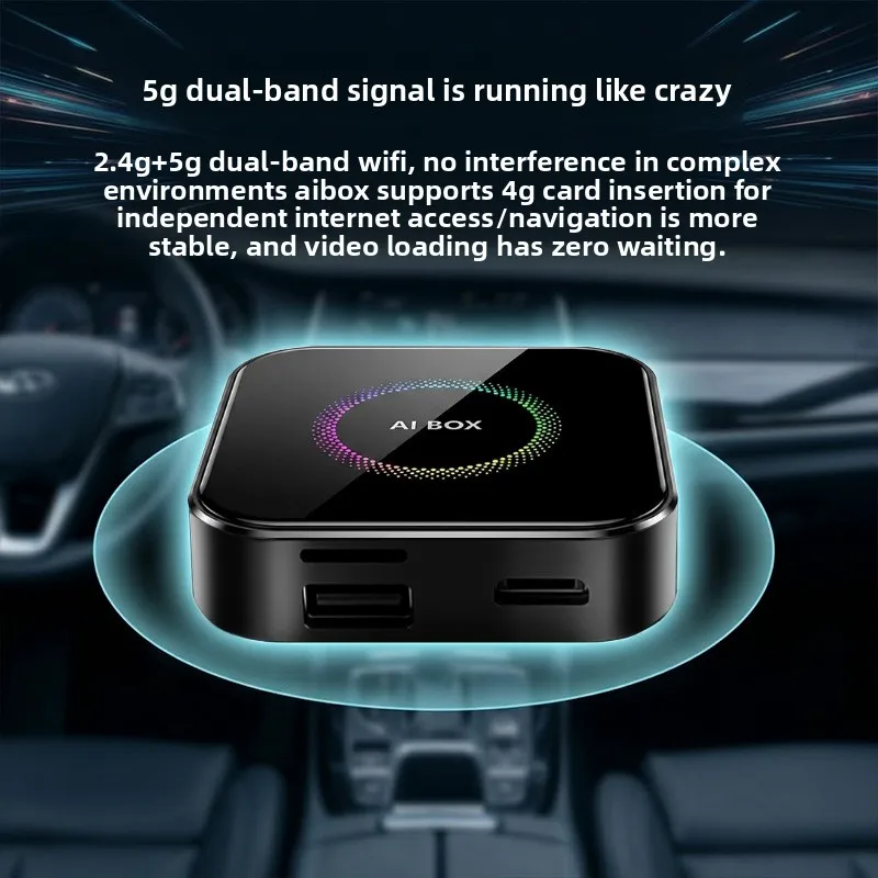 For 3In1 Wired To Wireless CarPlay Box-Type Car-Machine Interconnection Box With Mirror Screen Projection And Smart Car Adapter