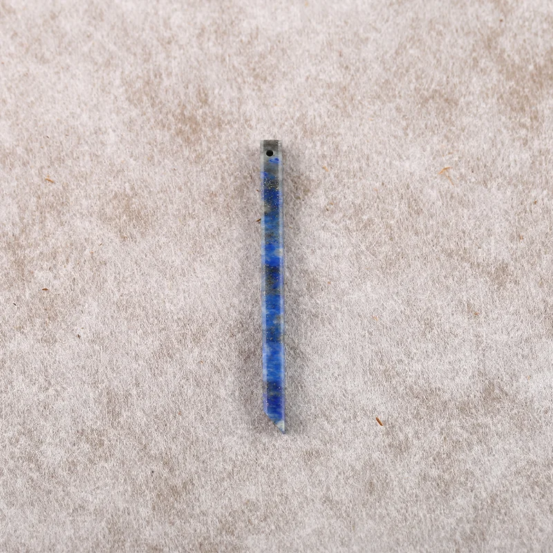 B&F حبات القرط الطويلة لصنع المجوهرات، خرز الأحجار الطبيعية المصنوعة يدويًا، أحجار لمستلزمات صناعة المجوهرات 56x4x4mm 2.4