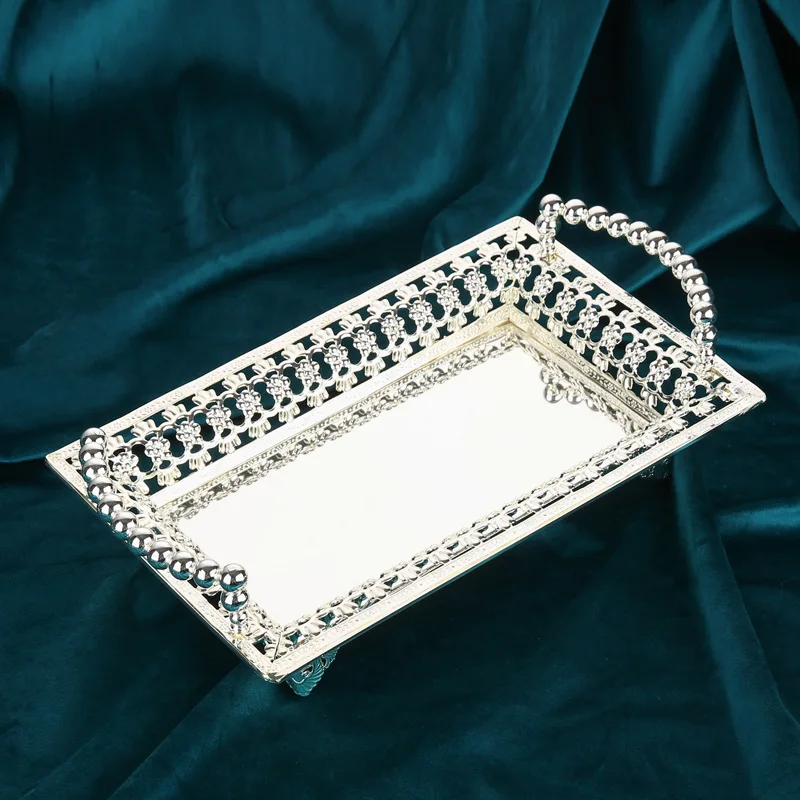 

European Fruit Plate Fashion Household Silver Tray Fruit Plate