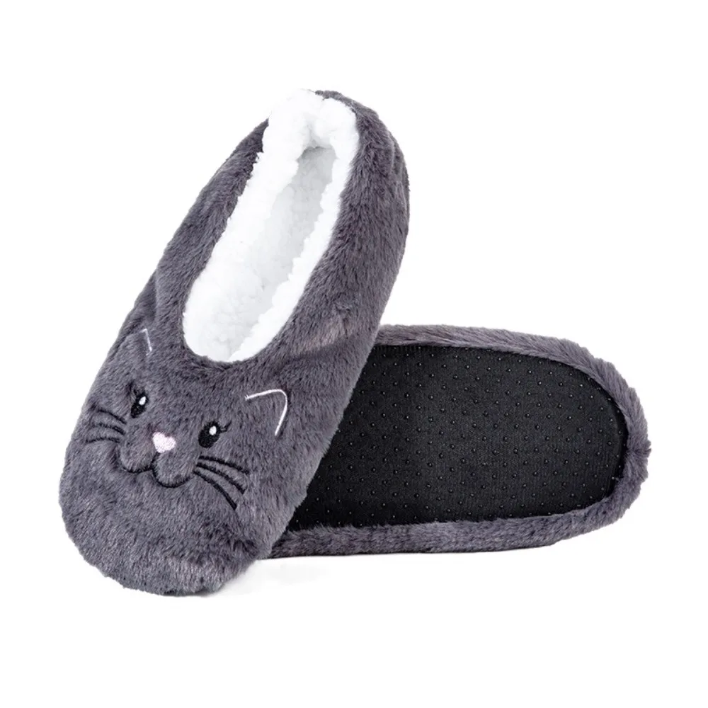 

Cute Anti-Slip Slipper Socks Women Soft Cartoon Cat Fleece Floor Socks Indoor Shoes Warm Winter Socks Winter