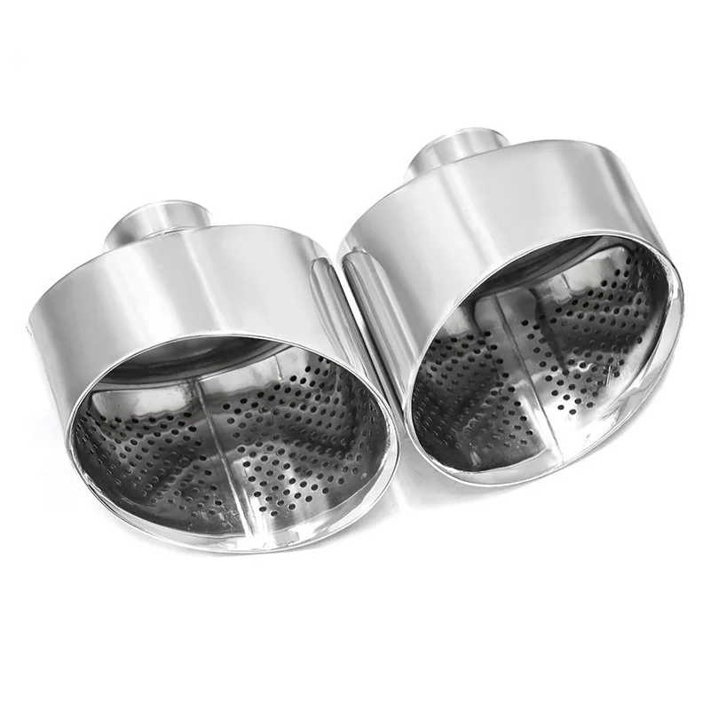 Suitable for Jaguar XF XJL modified exhaust pipe RS model big gun barrel stainless multi-black large mouth tail throat special c