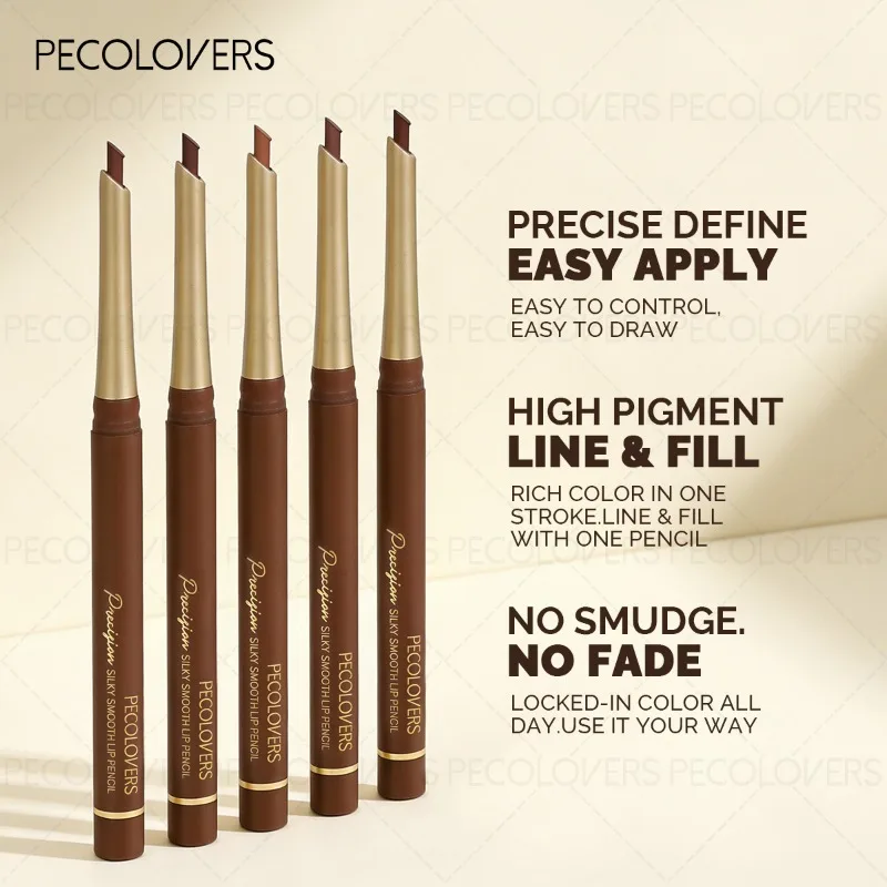 1PC Brown Tube Lip Liner, Brown Lipstick, Plump and Charming Lips, Outline The Lips, Lip Cosmetics