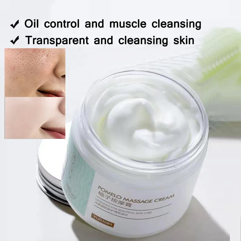 Massage cream deeply cleanses facial pores removes blackheads purifies balance is gentle non irritating and brightens skin tone