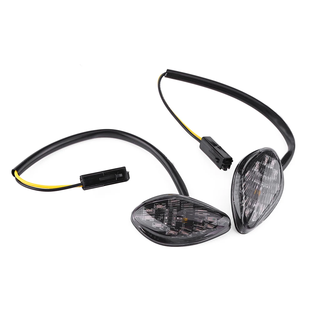 LED بدوره إشارات بدوره إشارات بدوره مصباح إشارة 1 زوج دراجة نارية فلوش LED بدوره إشارات ضوء العنبر ل Grom 2014-2016