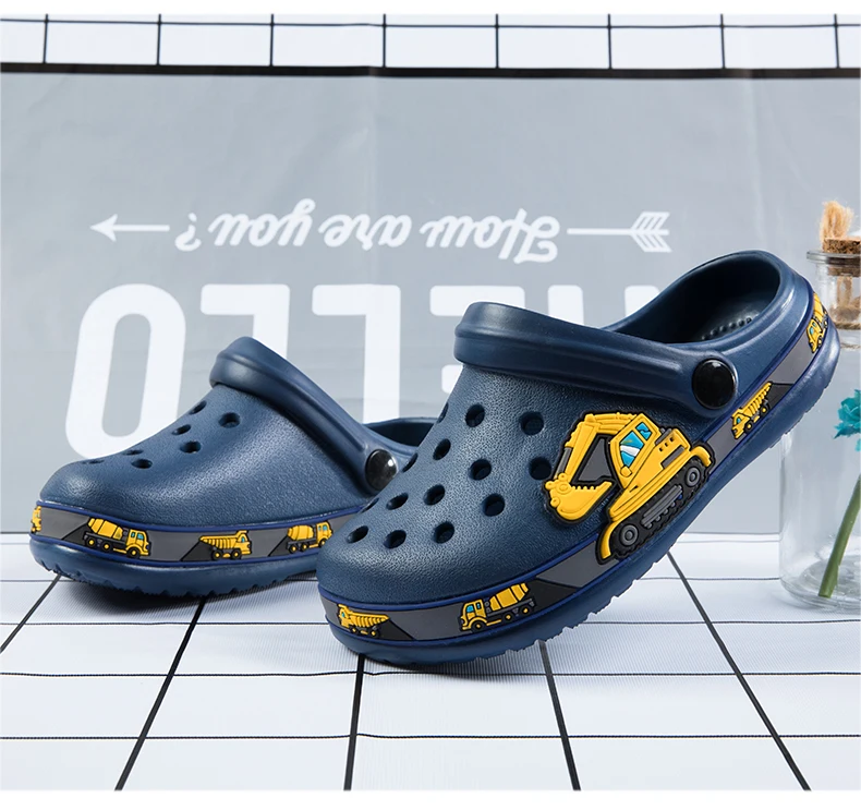 Nette Neue Tier Baby Jungen Hausschuhe Sommer Kinder Cartoon Sandalen Kleinkind Strand Schuhe Mädchen Nette Rutschen Kinder Hausschuhe – Detail 8