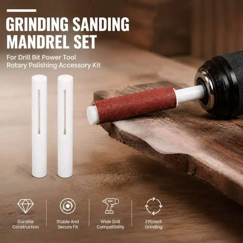 Grinding Sanding Mandrel Set For Drill Bit Power Tool Rotary Polishing Accessory Kit