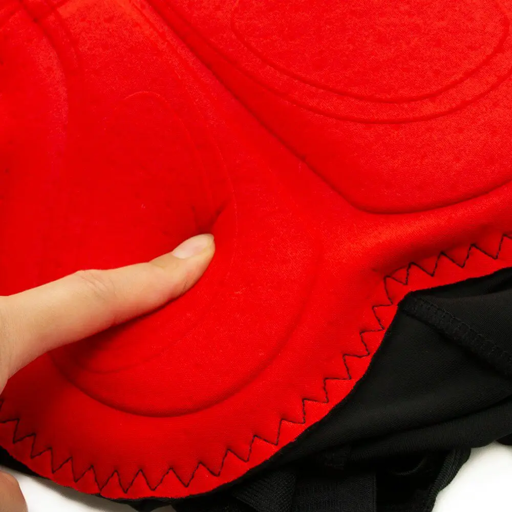 Professionelle Radsport-Trägerhose mit Schwammpolsterung, nahtlos verklebt, schnelltrocknend – Detail 15