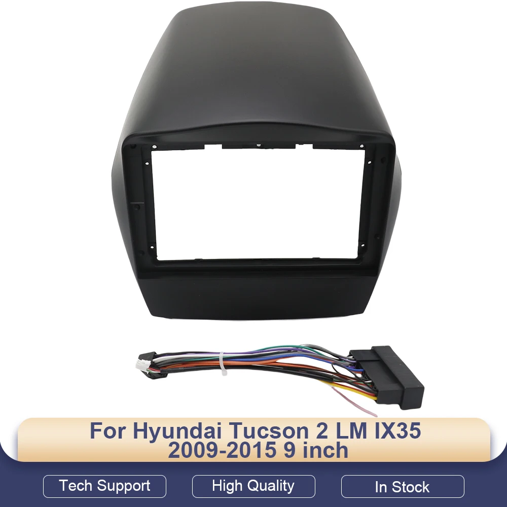 

Автомобильные радиопанели для Hyundai Tucson 2 LM IX35 2009-2015, 9-дюймовая стереопанель, проводка, адаптер питания, декодер Canbus