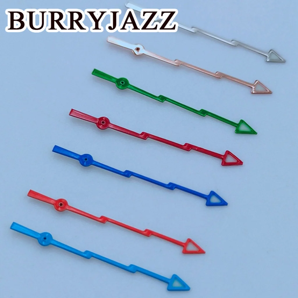 BURRYJAZZ NH35 NH36 NH38 7S26 7S36 4R35 4R36 Watch Single Second Hands Silver Rose Gold Blue Green Red Orange Second Hands Hands