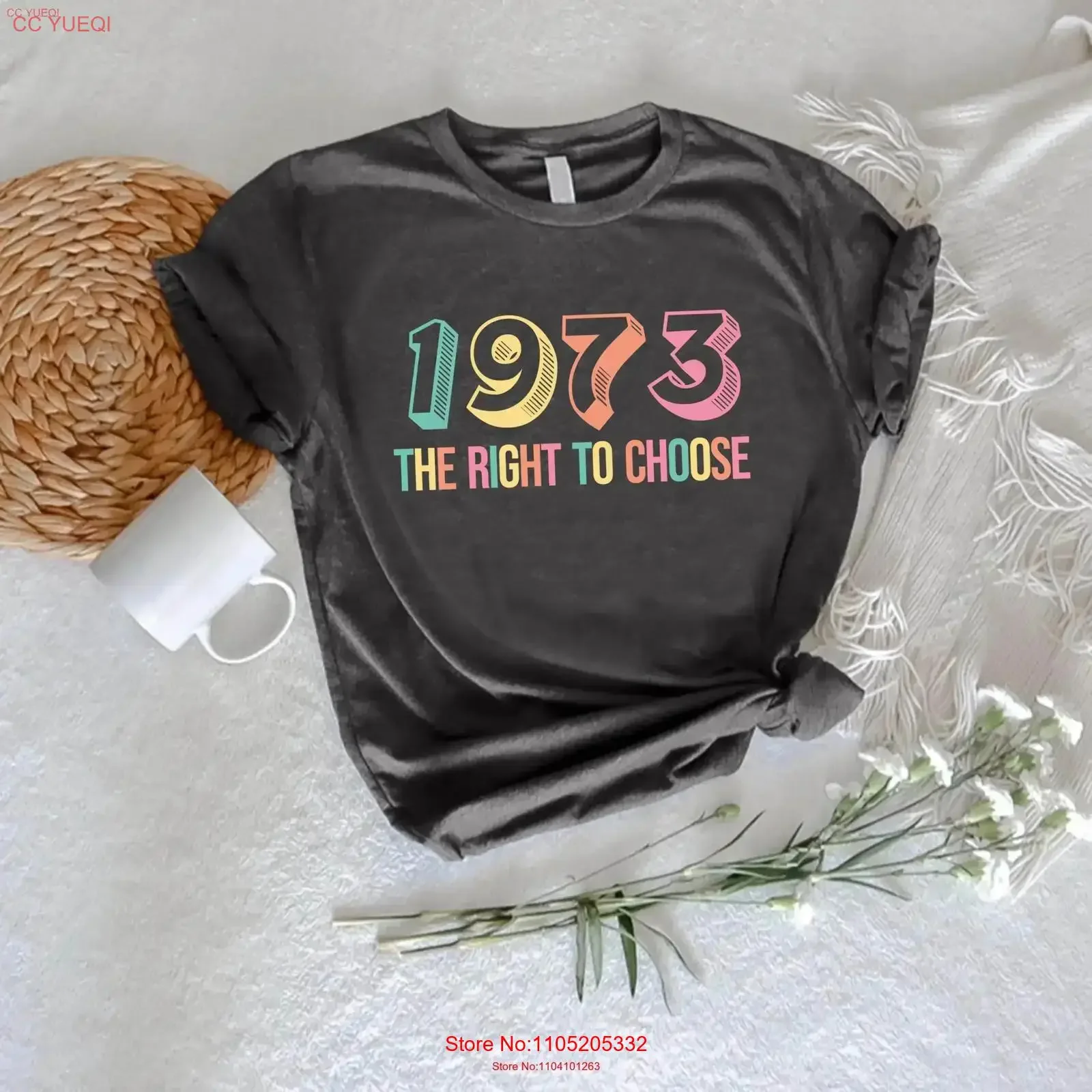 Pro Roe 1973 T Shirt Womens Right to Choose Choice Fundamental Rights V Wade For Feminist vintage Washed Unisex