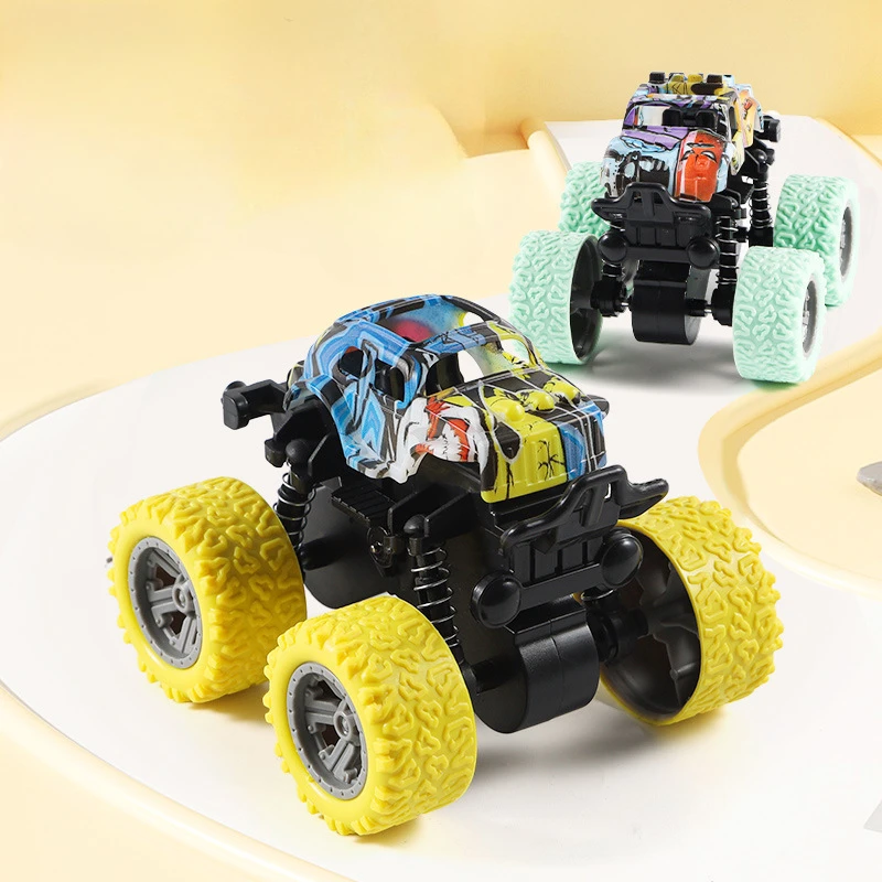 

Children's Toy Car Simulation Dual Inertia Four-wheel Drive Boomerang Stunt Buggy Motorbike Tank Car Model Toys For Children