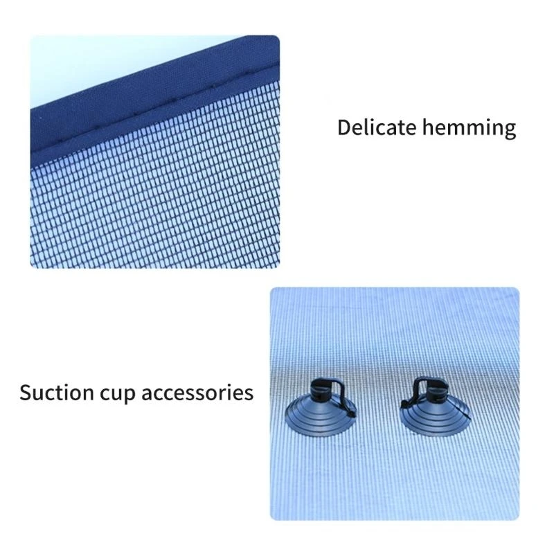 Y4UA Adjustable Car Side Window Sunshades Mesh Guard, Breathable UV Blocking for Children Baby Kids Comfort Safety, 2 Count