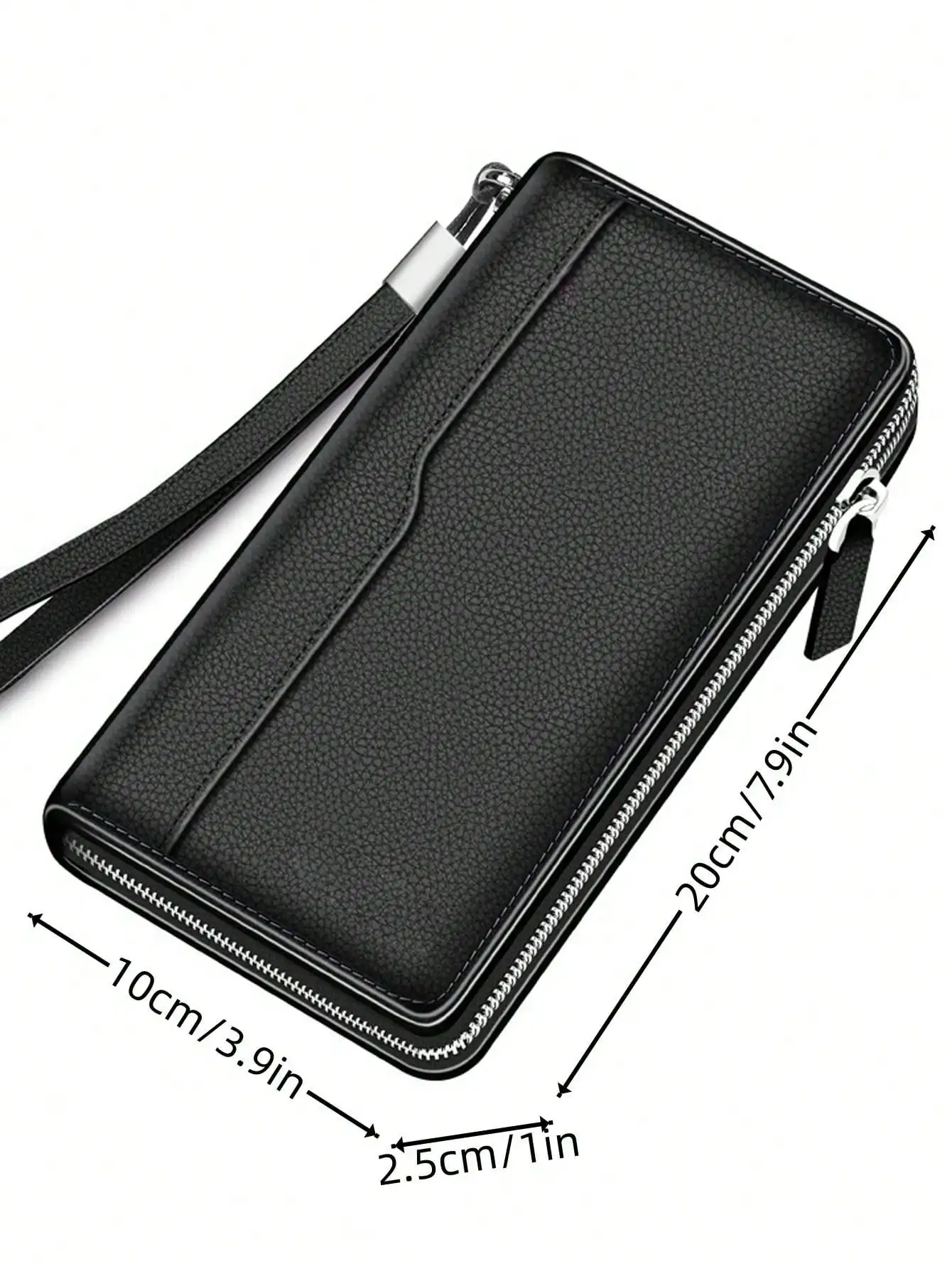 Very Simple Solid Color Basic Long Wallet Business Wallet Portable Multi-card Multi-function Mobile Wallet