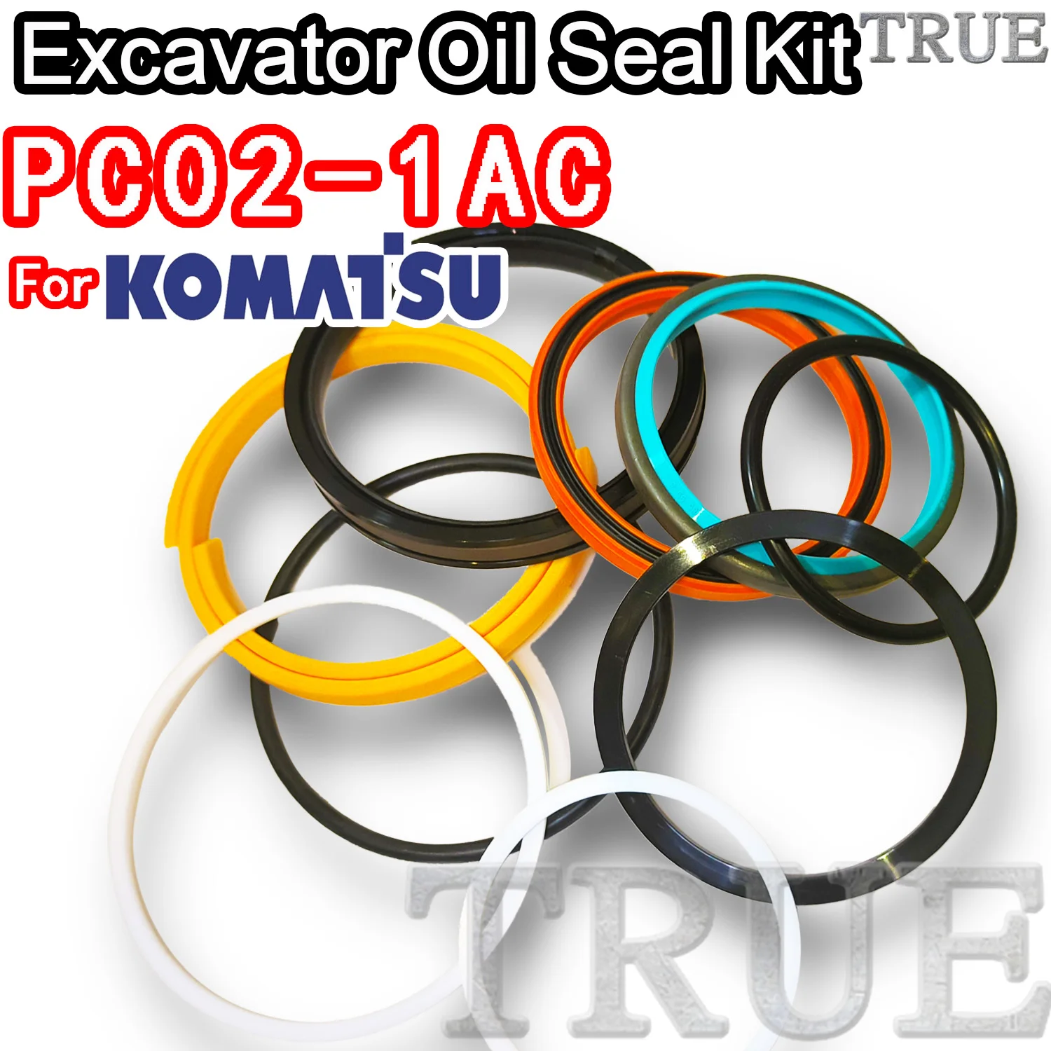 

For PC02-1AC KOMATSU Oil Seal Excavator Repair Kit PC02 1AC TRAVEL Joystick Engine O-ring Cylinder BOOM ARM Bucket Hydraulic