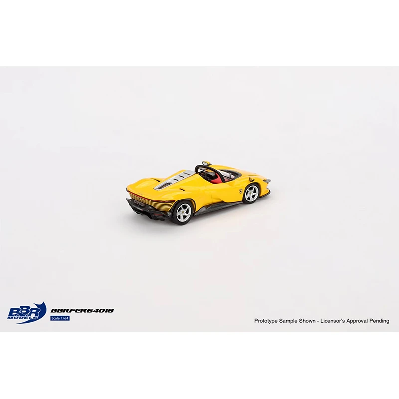 PreSale BBR 1:64 Daytona SP3 Giallo Modena Diecast Diorama Car Model Collection Miniature Toy