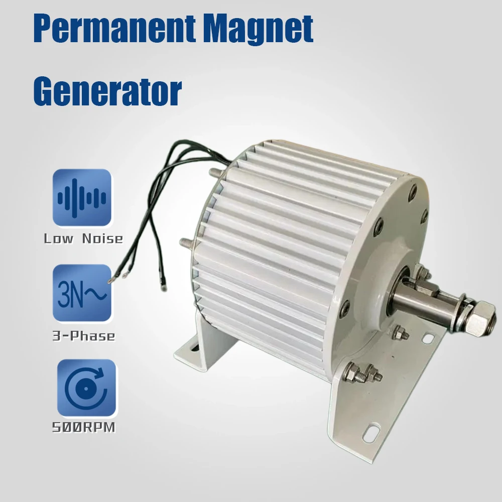 Niedrigdrehzahl-Permanentmagnet-Generator 8000W – Produktbild-Vorschau 2