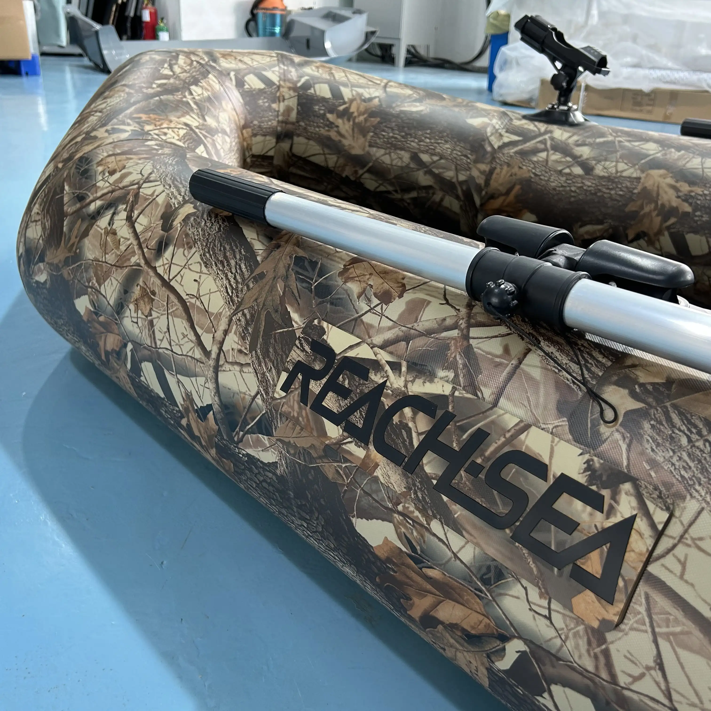 Reachsea Customized 280cm Airmat Inflatable Fishing Boat Inflatable Small Roll up Boat with CE