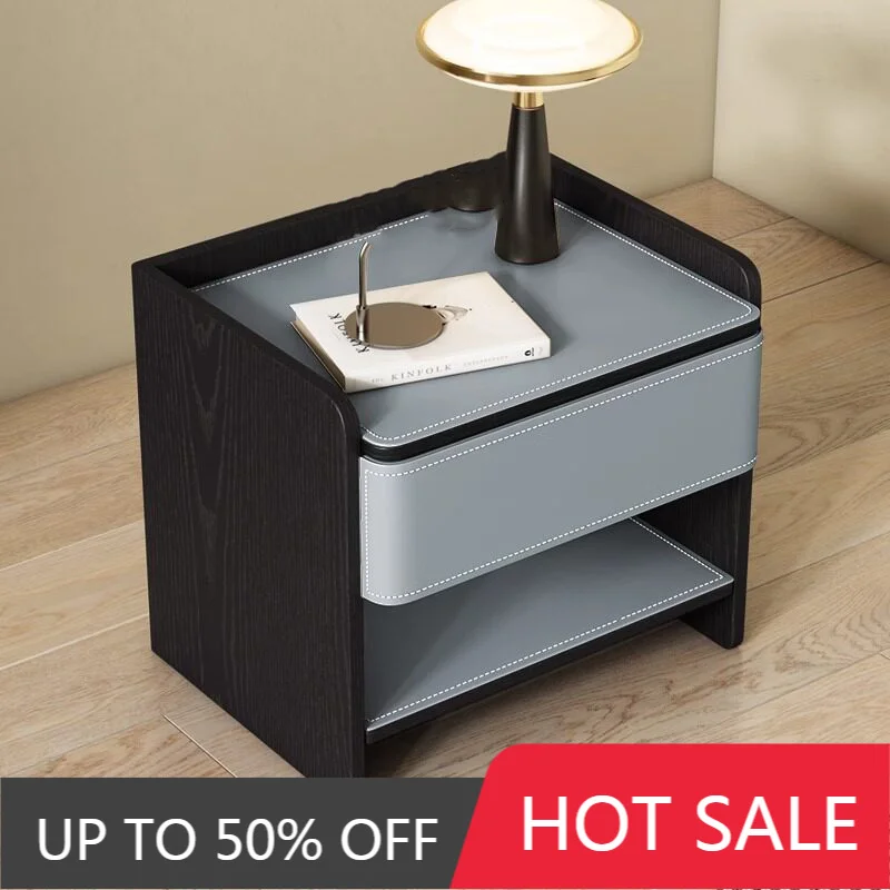 Luxury Nordic Nightstand Trendy Aesthetic Storage Vintage Modern Display Nightstand Table De Chevet Bedroom Furniture