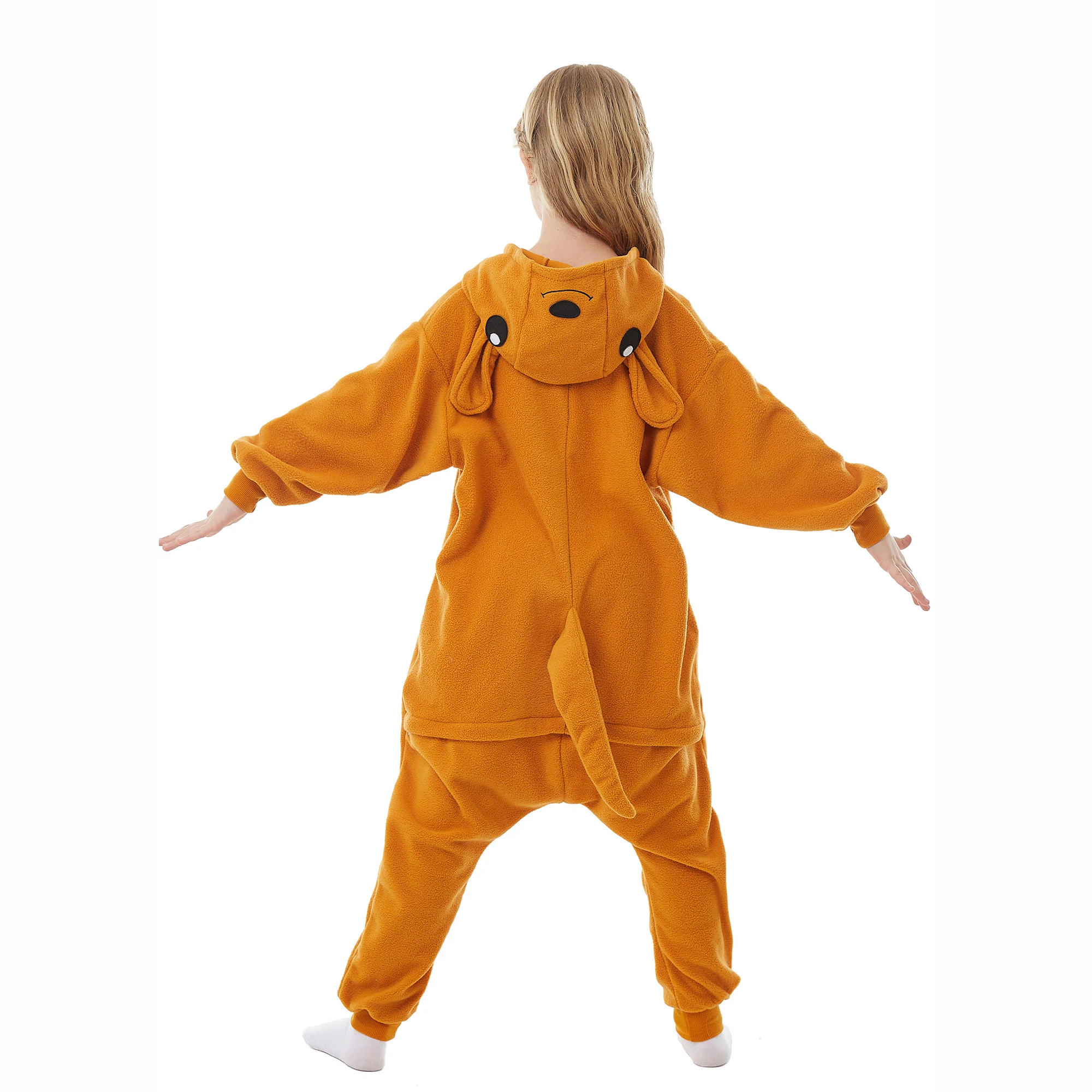 CANASOUR Kangaroo Costume Kids Onesie Pajamas For Boys and Girls Festival Halloween Christmas Cosplay One-piece Homewear