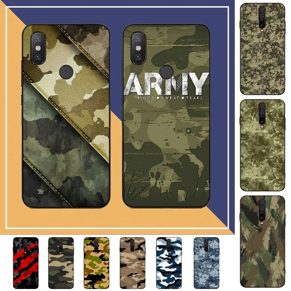 Camouflage Camo Military Army Phone Case For Redmi Note 4 X 5 A 6 7 8 T 9 9S 10 11 11S 11Epro Poco M3 Pro