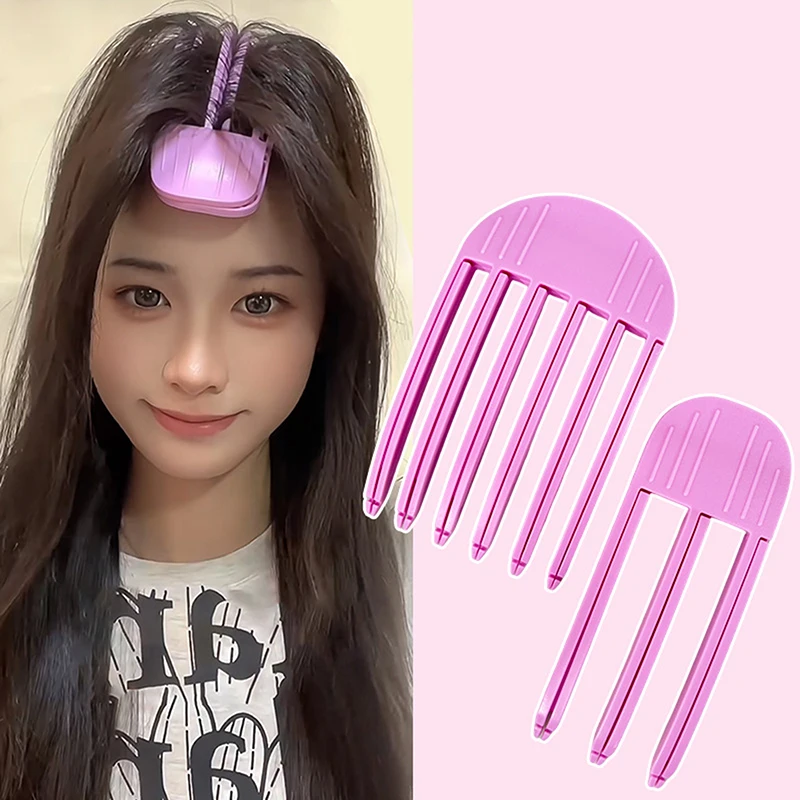 1/2 pçs fofo hairpin curling franja clipes moda alta craniana topo fofo ferramenta feminino curling forma fixa clipes almofada hairroot