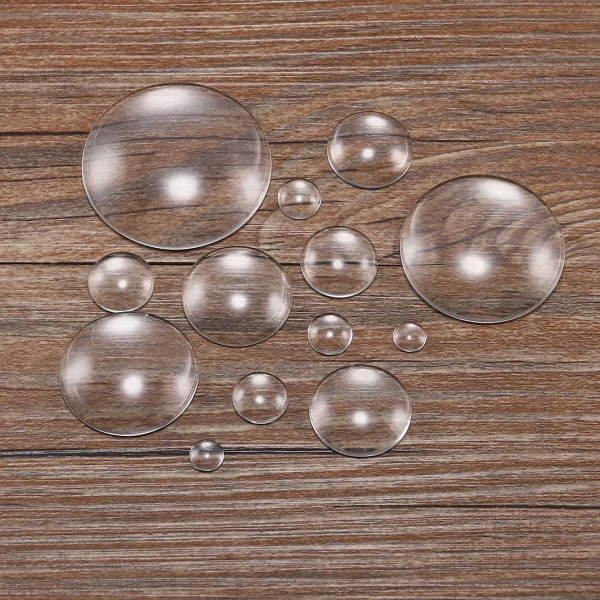 5-50Pcs 8-30mm Round Flat Back Clear Transparent Glass Cabochons Transparent Cabochon for DIY Jewelry Making Supplies image 3