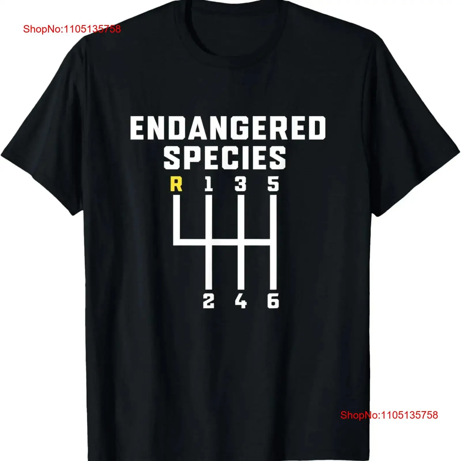Endangered Species Manual Gearbox Stick Shift T Shirt  vintage Washed Breathable Casual Top For Everyday Wear Soft Comfortable