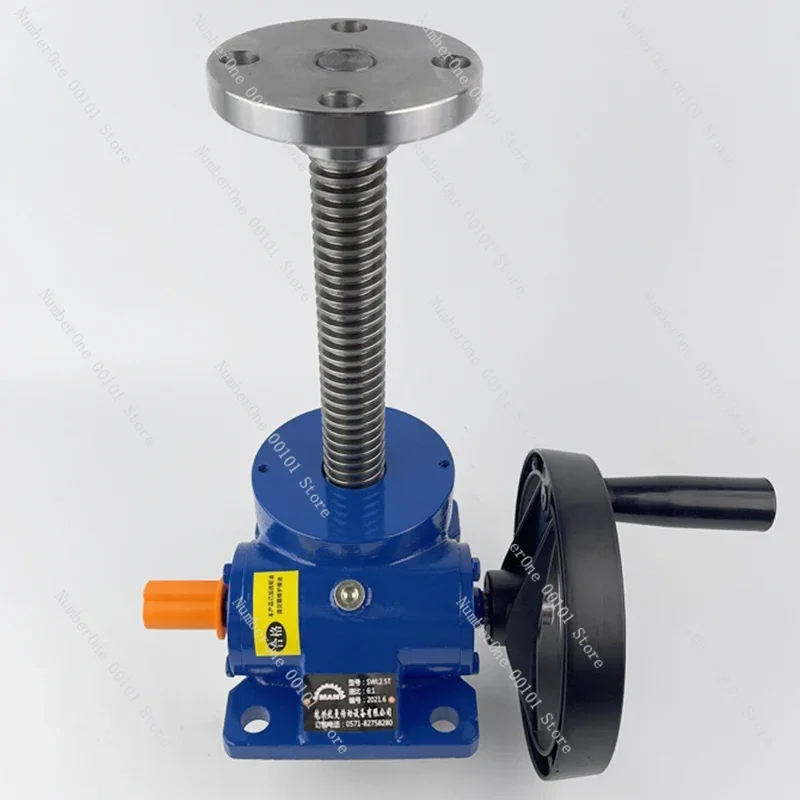 Leading Screw Lift  Handwheel  Collar Cegar Swl1T/2.5T Hand-Cranking Worm Lifting PlatformSWL Lift Reducer