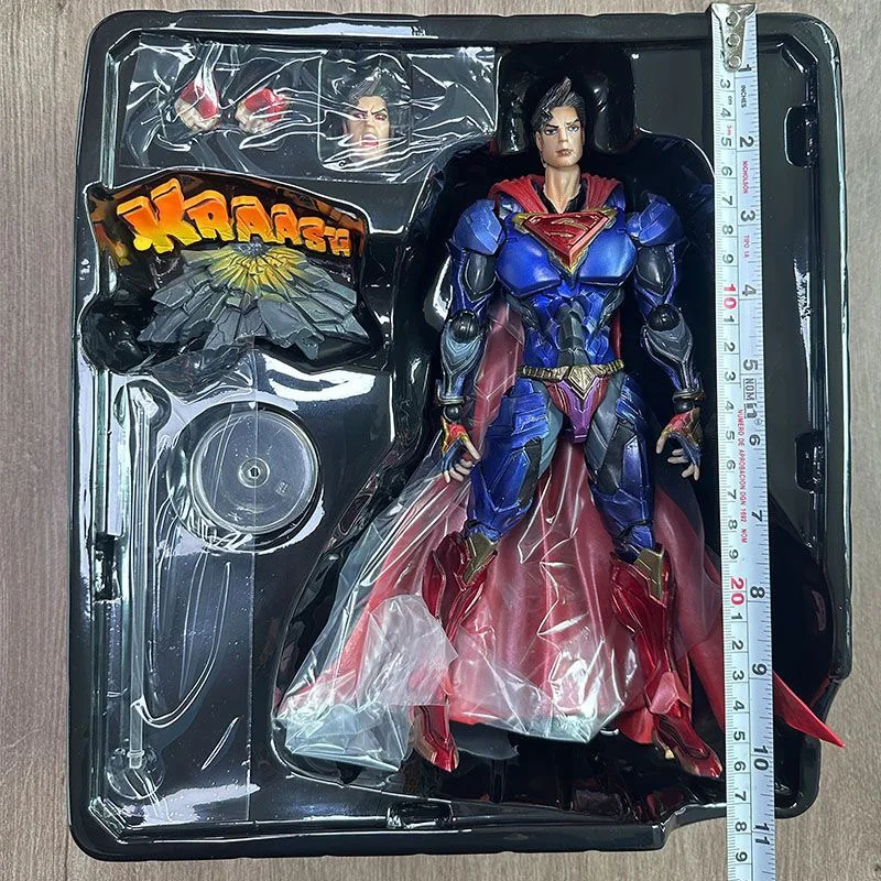 

Play Arts Superman Variant Action Figure 26cm Super Hero Justice League Pvc Articulated High-Mobility Collectible Toys Gift