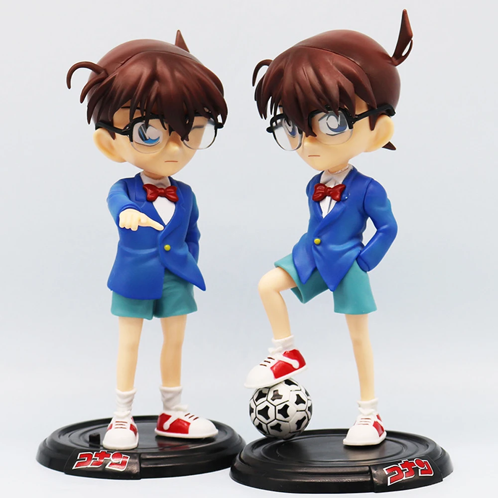 Detective Conan Anime Figure Conan Edogawa Action Figure Model Dolls Collection Kids Toys Car Ornament Kawaii Desktop Decoration