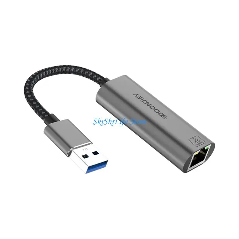 E65E 2 5Gbps USB Networking Adapter Not Need Driver For Gaming Streaming Office Use