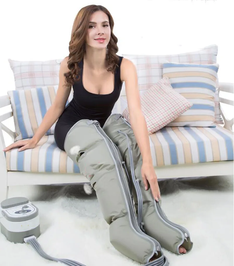 HANRIVER The leg massager old pneumatic automatic calf massager wave physical therapy pressure foot massage machine 220 v