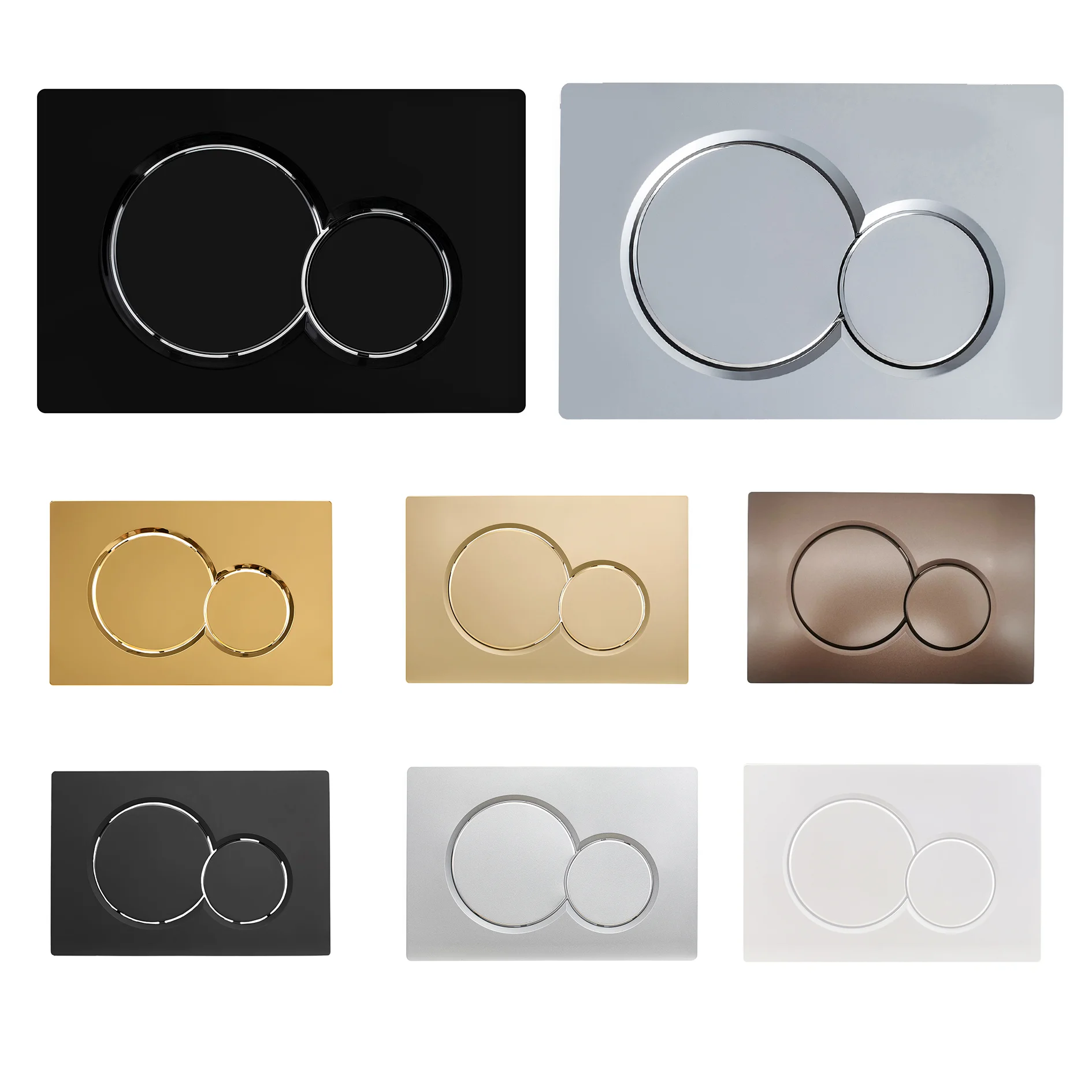 Dual Flush Push Plate Compatible with Geberit Sigma 01 20 30 Solid Color Actuator Button Concealed Toilet Cistern Part